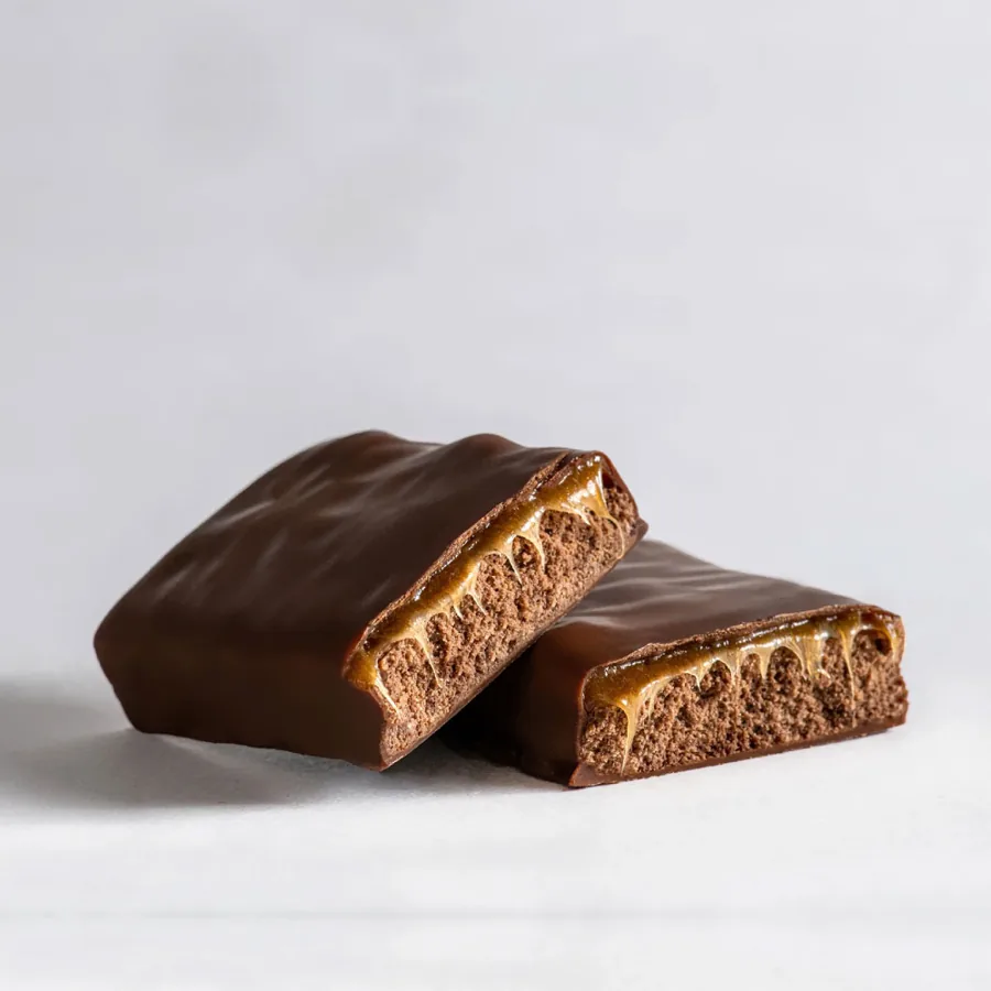 Chocolate Caramel: cross-section, chocolate caramel